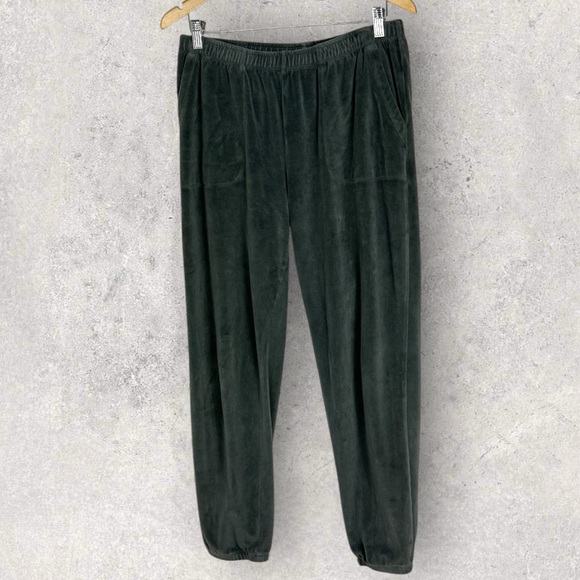 Aerie Velvet Velour Joggers Womens Size Medium Sweat Pants Elastic Waist Lounge - Picture 14 of 14